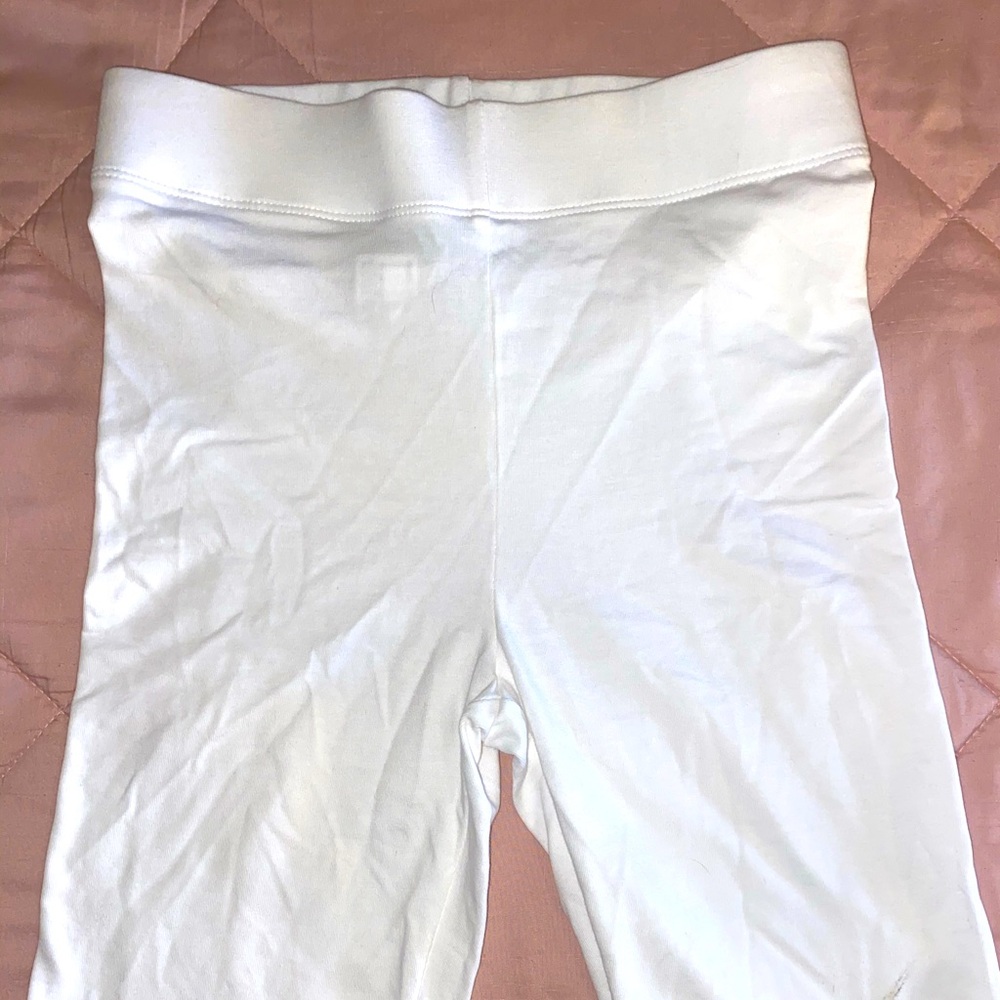 White Forever 21 biker shorts